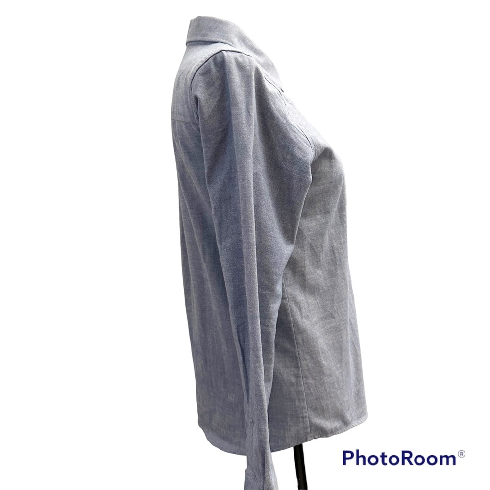 Solid & Striped Blue Chambray Button Down Shirt W… - image 7